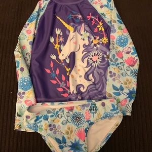 Unicorn rash guard set